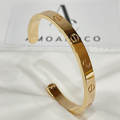 [Super CiCi ]LOVE BRACELET 6.1MM OPEN CUFF