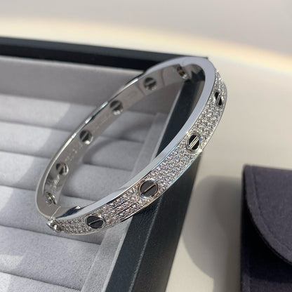 [Super CiCi ]LOVE BRACELET 6.1MM DIAMOND-PAVED CERAMIC