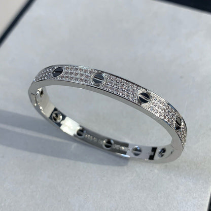 [Super CiCi ]LOVE BRACELET 6.1MM DIAMOND-PAVED CERAMIC