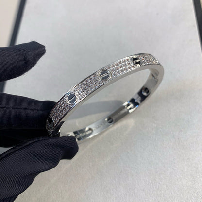 [Super CiCi ]LOVE BRACELET 6.1MM DIAMOND-PAVED CERAMIC