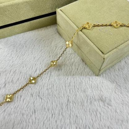[Super CiCi ]CLOVER 6 MOTIF DIAMOND BRACELET