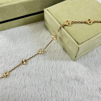 [Super CiCi ]CLOVER 6 MOTIF DIAMOND BRACELET
