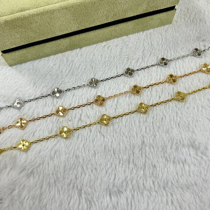 [Super CiCi ]CLOVER 6 MOTIF DIAMOND BRACELET