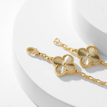 [Super CiCi ]CLOVER 10 MOTIFS LASER NECKLACE
