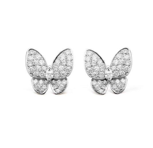 [Super CiCi ]BUTTERFLY ALL DIAMOND EARRINGS