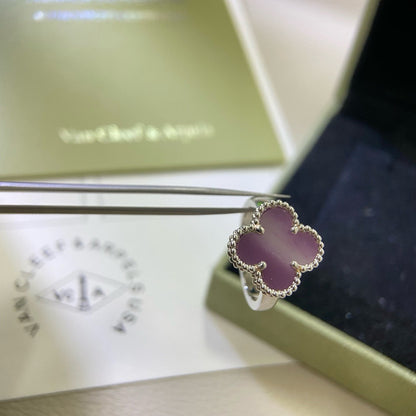 [Super CiCi ]CLOVER  PURPLE VIOLET RING