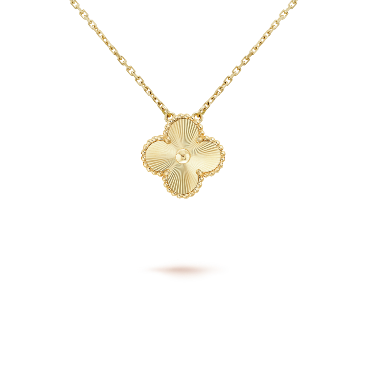 [Super CiCi ]CLOVER 15MM LASER NECKLACE