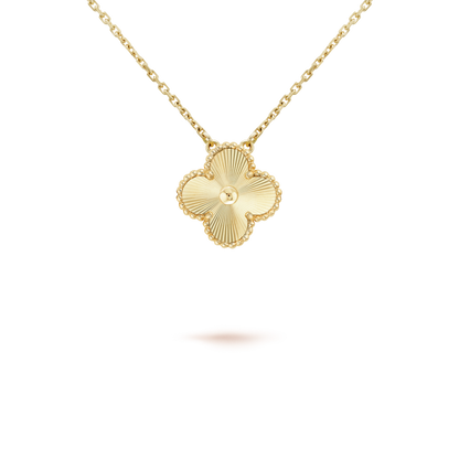 [Super CiCi ]CLOVER 15MM LASER NECKLACE