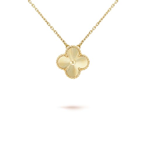 [Super CiCi ]CLOVER 15MM LASER NECKLACE