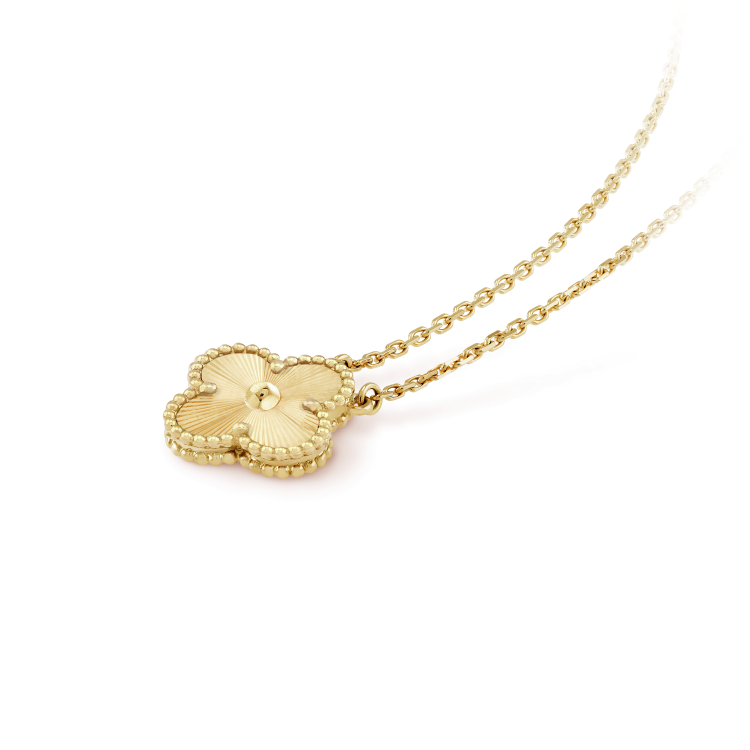 [Super CiCi ]CLOVER 15MM LASER NECKLACE