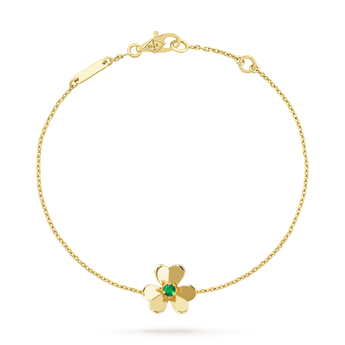 [Super CiCi ]FRIVOLE GOLD FLOWER PINK MALACHITE BRACELET