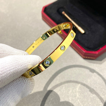 [Super CiCi ]LOVE BRACELET 6.1MM 10 DIAMONDS