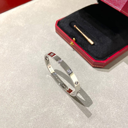 [Super CiCi ]LOVE BRACELET 6.1MM 10 DIAMONDS