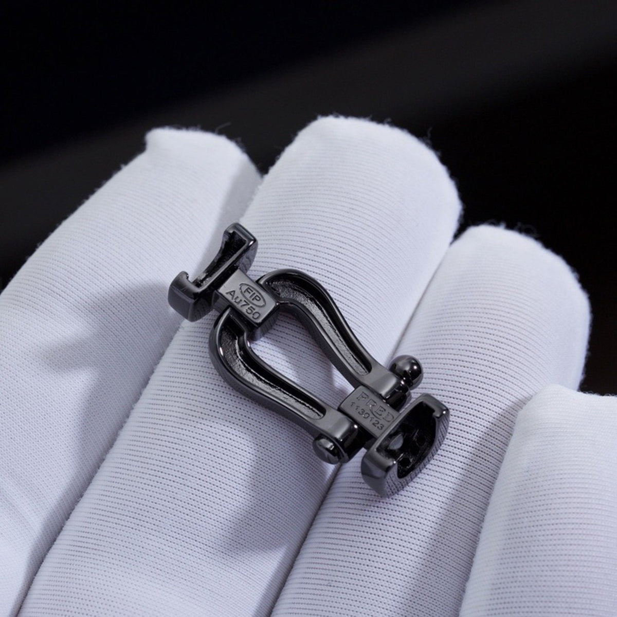 [Super CiCi ]FORCE LARGE SERIES HORSESHOE BLACK SAMURAI BRACELET