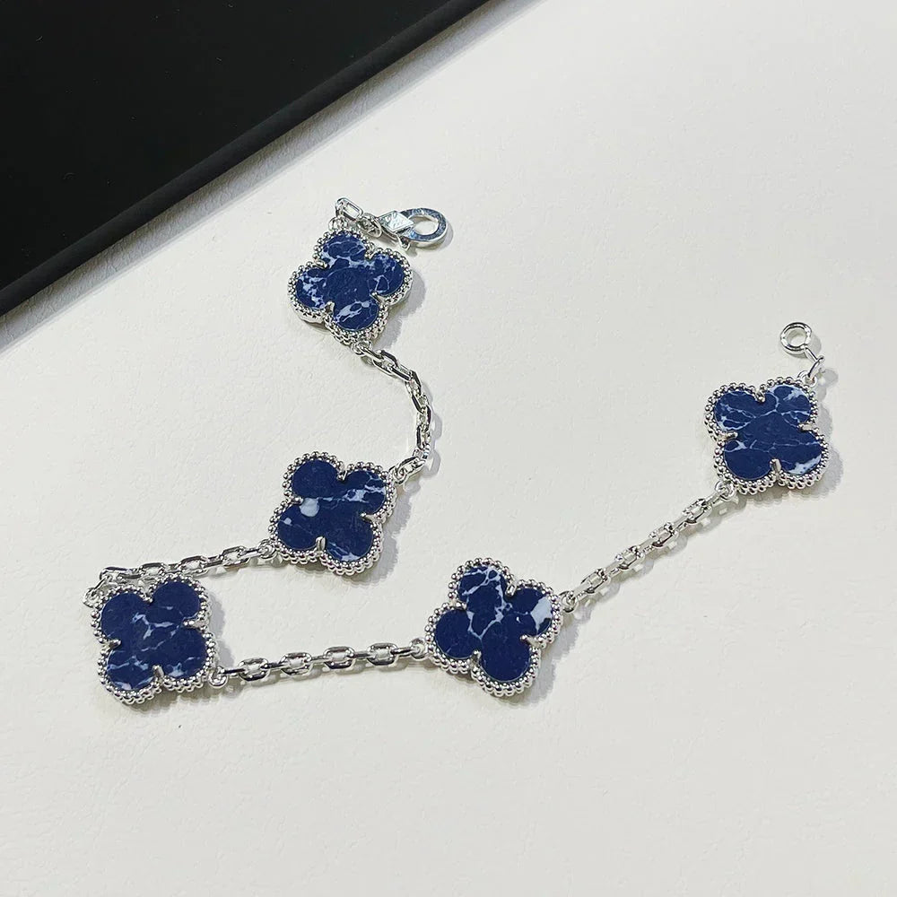 [Super CiCi ]CLOVER 5 MOTIF PIETERSITE BRACELET COLLECTION