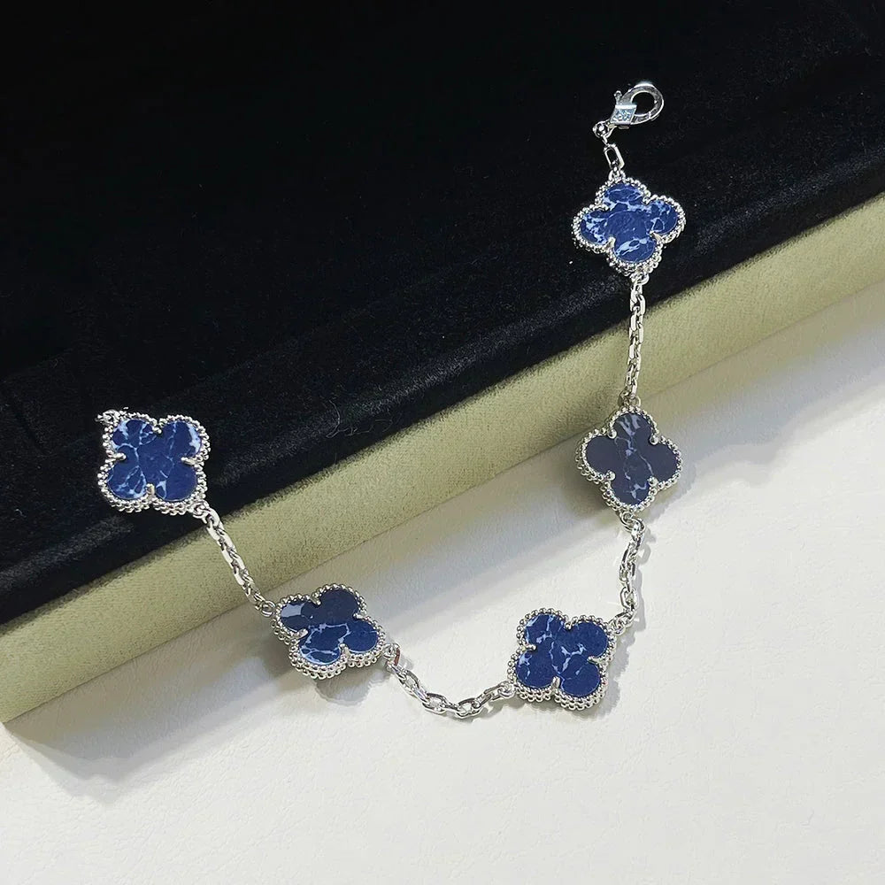 [Super CiCi ]CLOVER 5 MOTIF PIETERSITE BRACELET COLLECTION