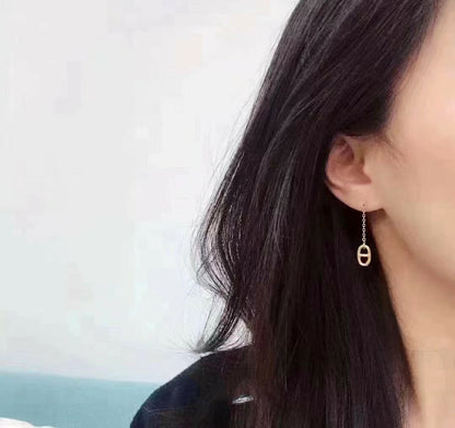 [Super CiCi ]CHAINE TASSEL EARRINGS