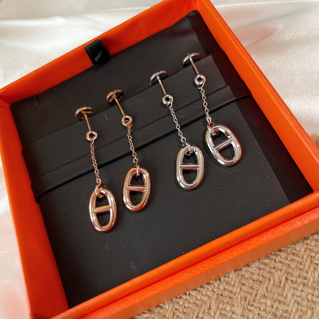[Super CiCi ]CHAINE TASSEL EARRINGS