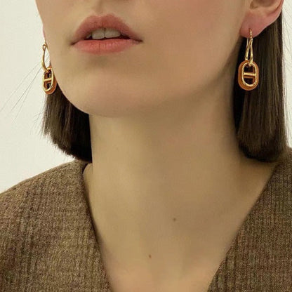 [Super CiCi ]HM O'MAILLON GOLD EARRINGS