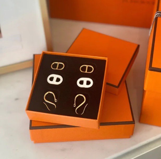 [Super CiCi ]HM O'MAILLON GOLD EARRINGS