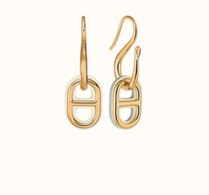 [Super CiCi ]HM O'MAILLON GOLD EARRINGS