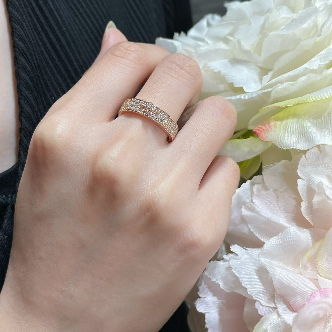 [Super CiCi ]KELLY PINK GOLD DIAMOND RING