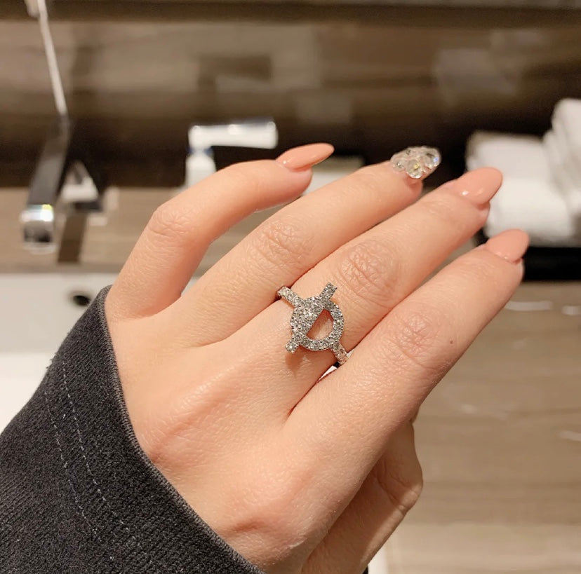 [Super CiCi ]ECHAPPEE RING SILVER DIAMOND