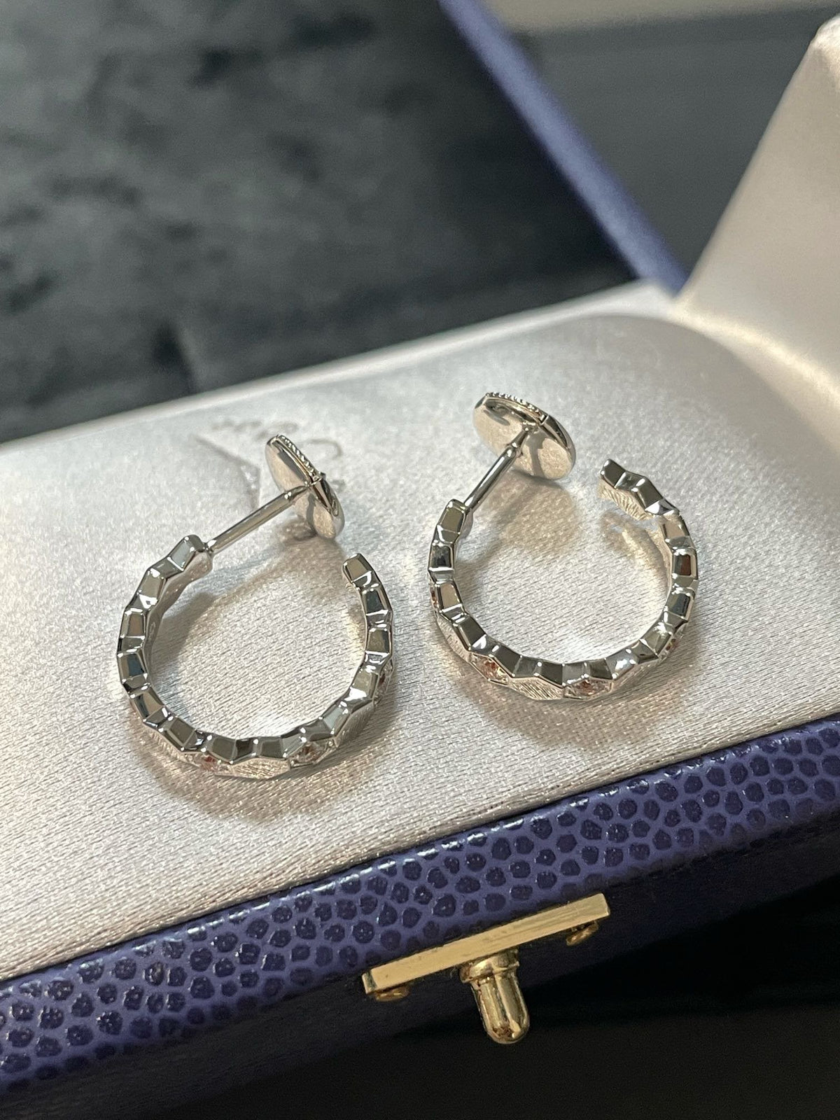[Super CiCi ]Hollow Design Four-Leaf Clover Flower Shape Earrings