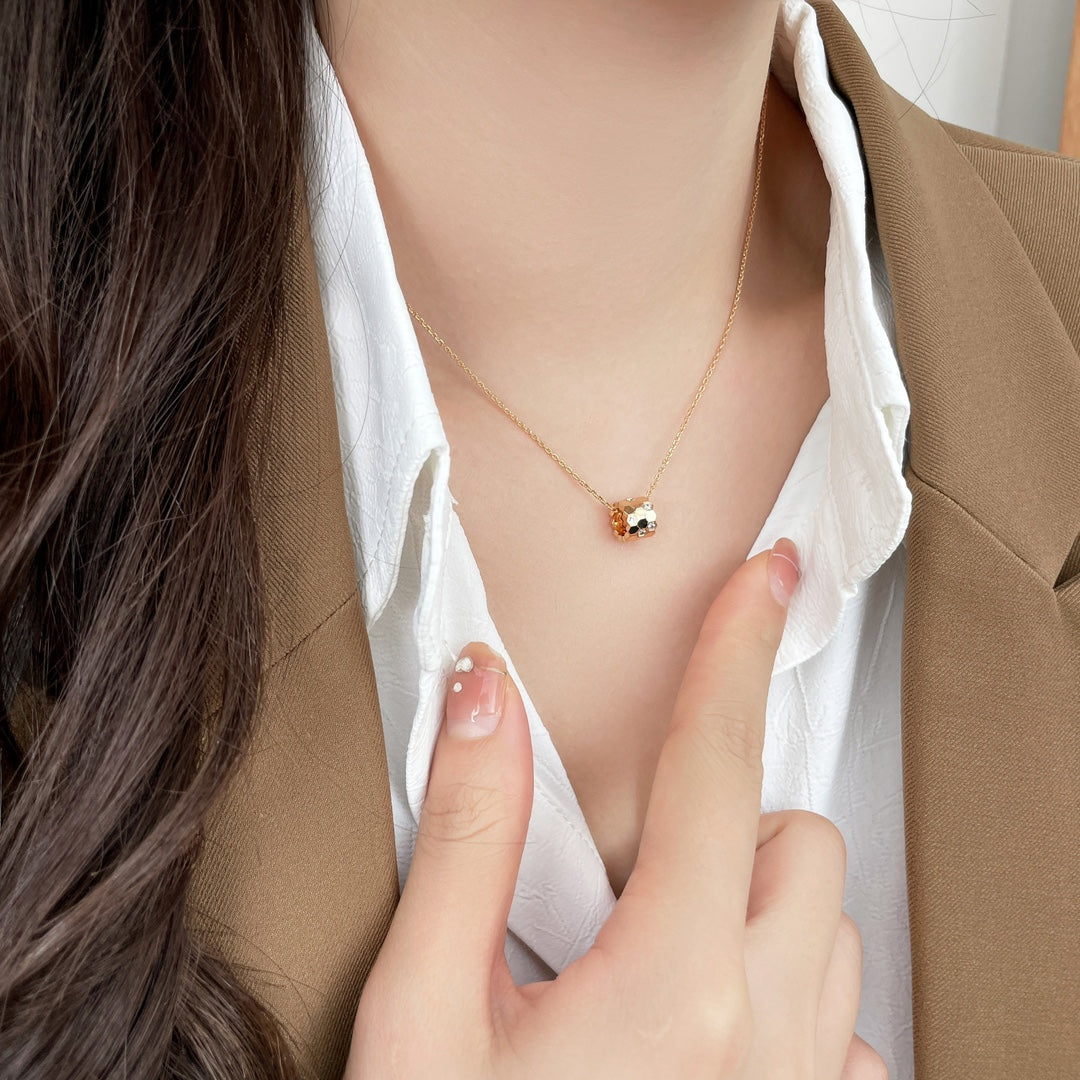 [Super CiCi ]BEE MINI PEDANT DIAMOND NECKLACE