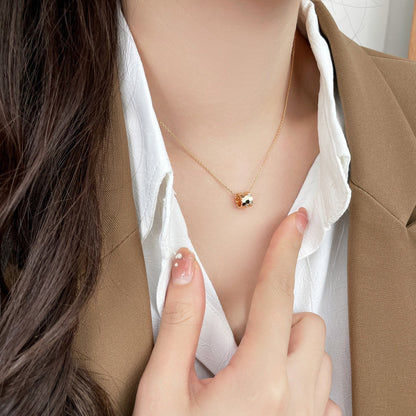 [Super CiCi ]BEE MINI PEDANT DIAMOND NECKLACE