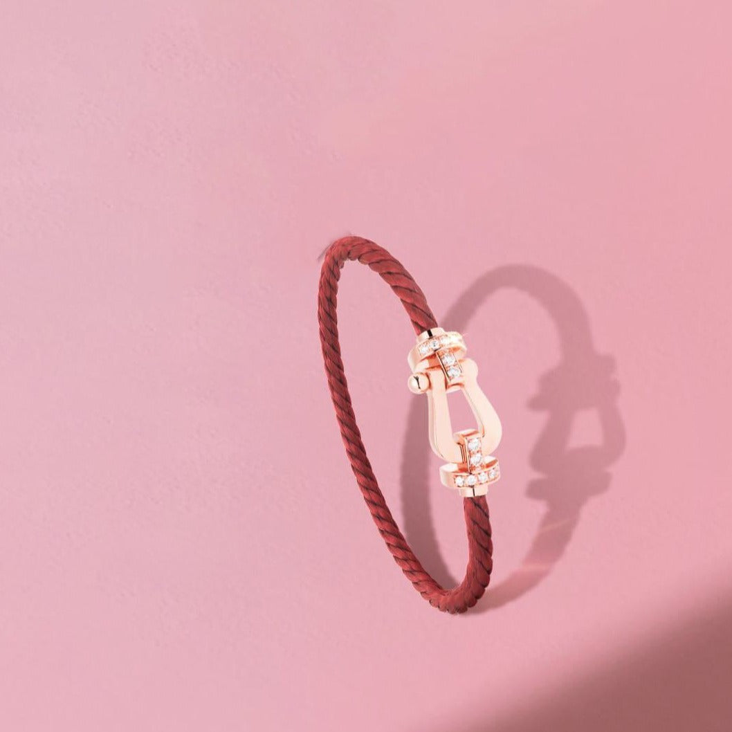 [Super CiCi ]FORCE 10 HALF DIAMOND PINK GOLD RED CORDERI LARGE AND MEDIUM MODEL
