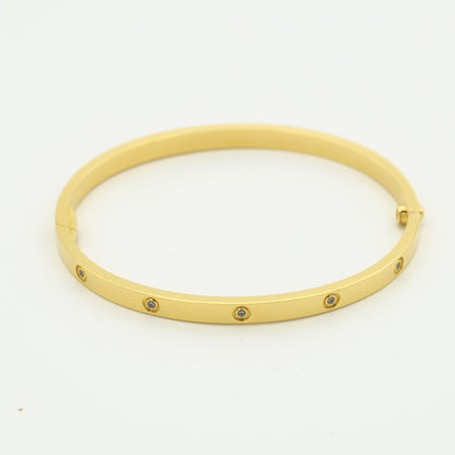[Super CiCi ]LOVE BRACELET 3.65MM 10 DIAMONDS