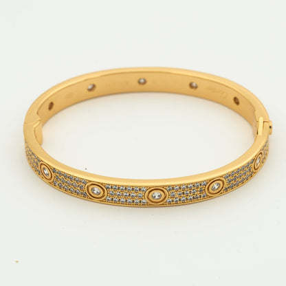 [Super CiCi ]LOVE BRACELET 6.1MM DIAMOND-PAVED 10 BIG DIAMONDS
