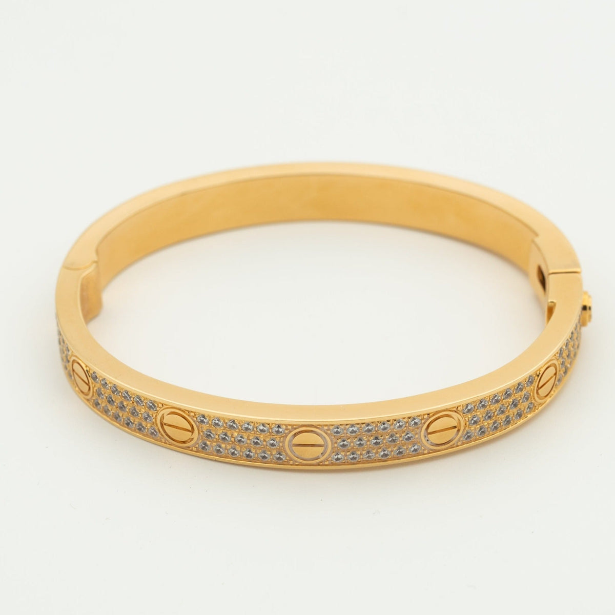 [Super CiCi ]LOVE BRACELET 6.1MM DIAMOND-PAVED
