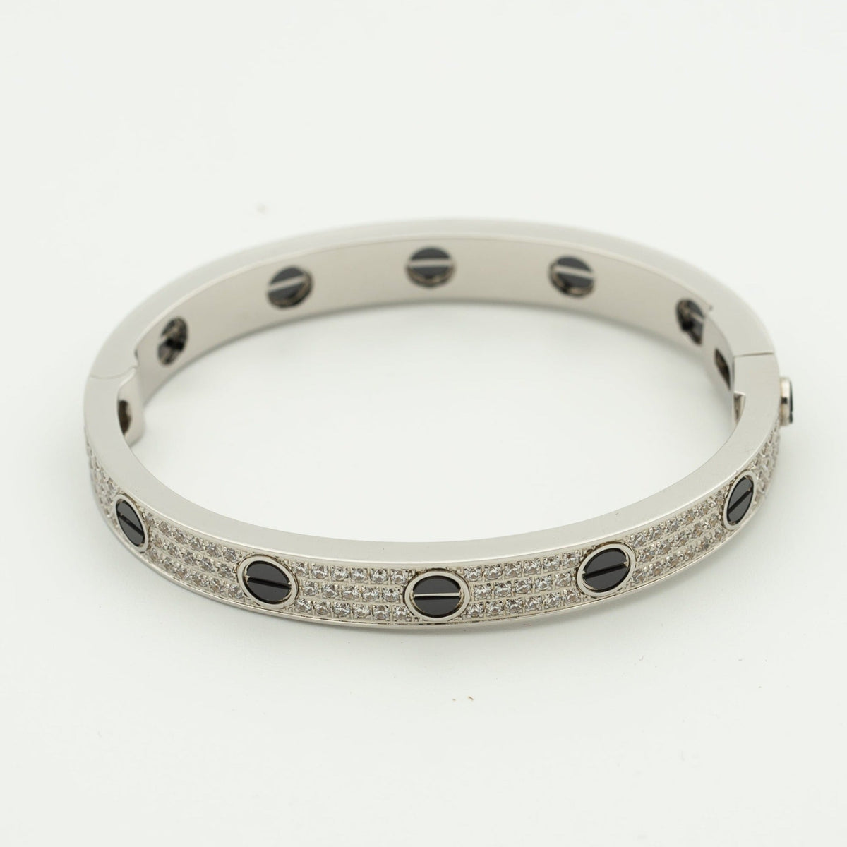 [Super CiCi ]LOVE BRACELET 6.1MM DIAMOND-PAVED CERAMIC