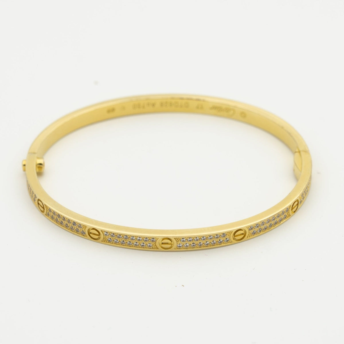 [Super CiCi ]LOVE BRACELET 3.65MM DIAMOND-PAVED