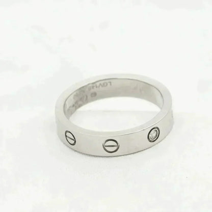 [Super CiCi ]LOVE RING 4MM 1 DIAMOND SILVER