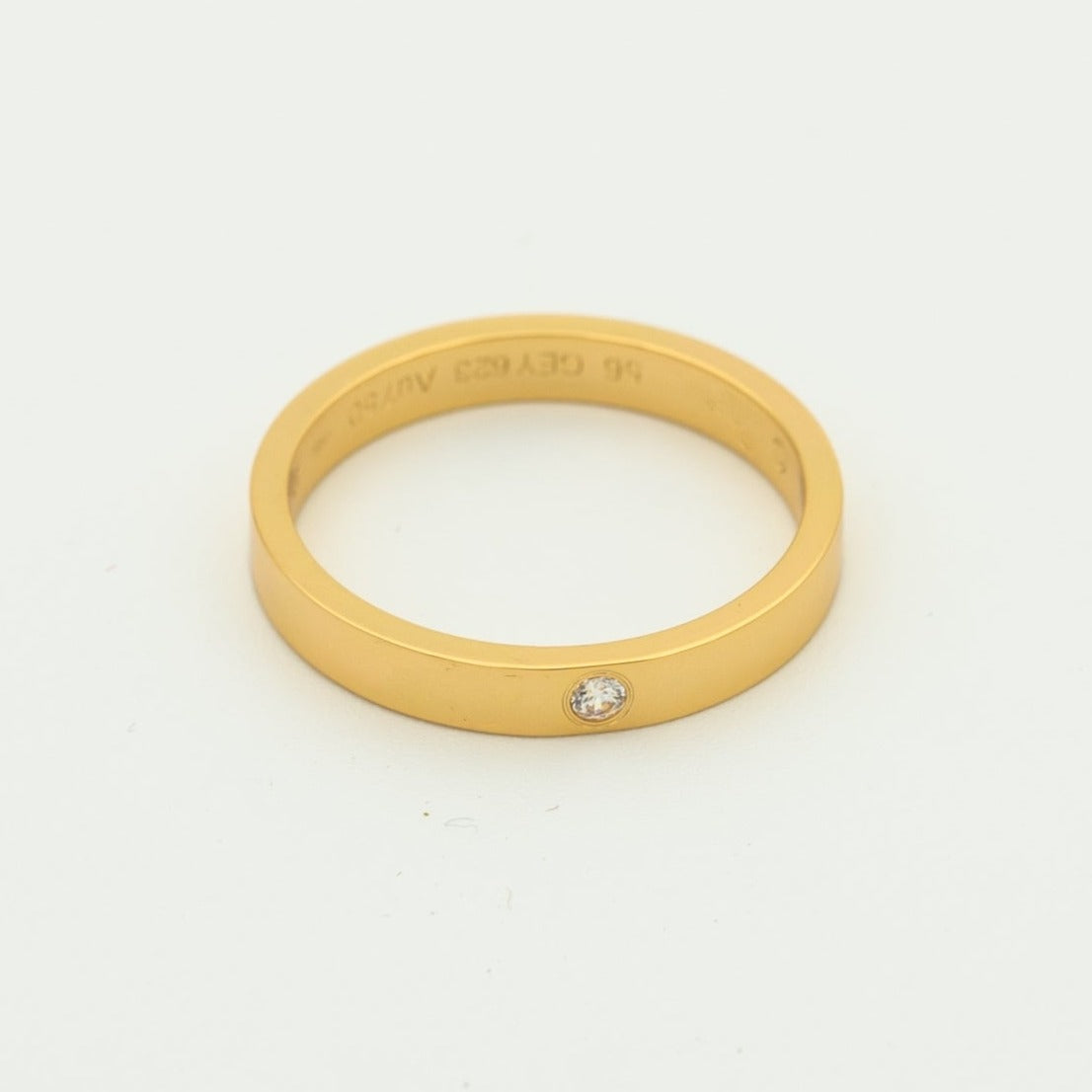 [Super CiCi ]LOVE RING 4MM 1 DIAMOND