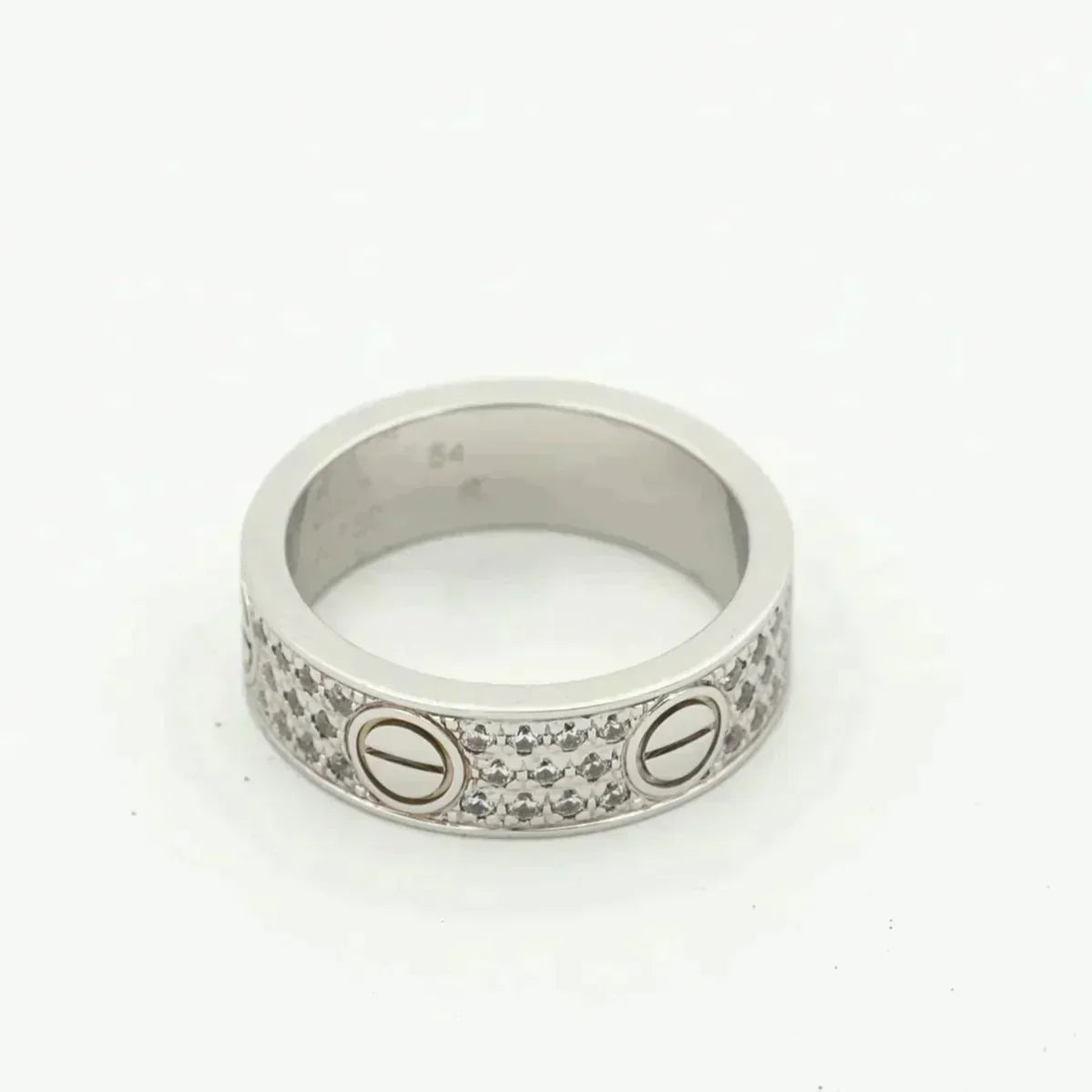 [Super CiCi ]LOVE RING 5.5MM DIAMONDS PAVED