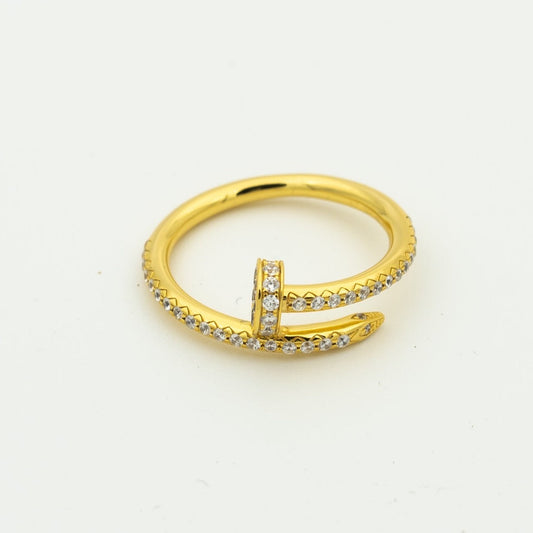 [Super CiCi ]JUSTE RING 1.8MM GOLD DIAMONDS