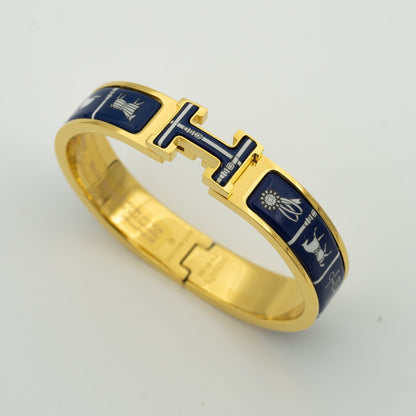 [Super CiCi ]H BRACELET BLUE CERAMIC