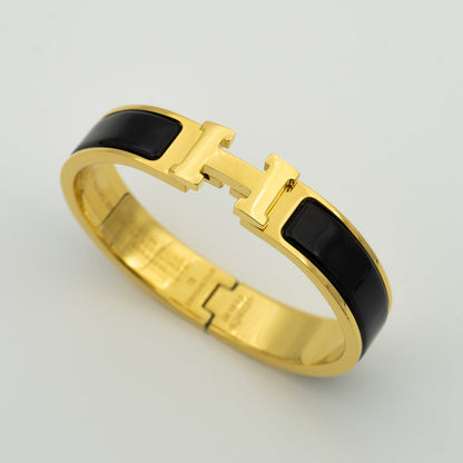 [Super CiCi ]H BLACK BRACELET