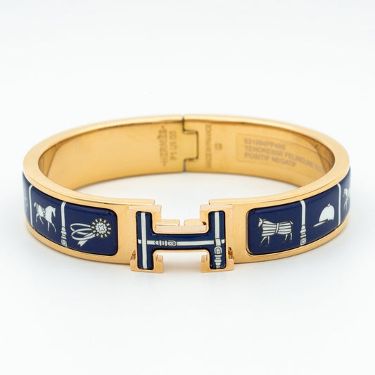 [Super CiCi ]H BRACELET BLUE CERAMIC