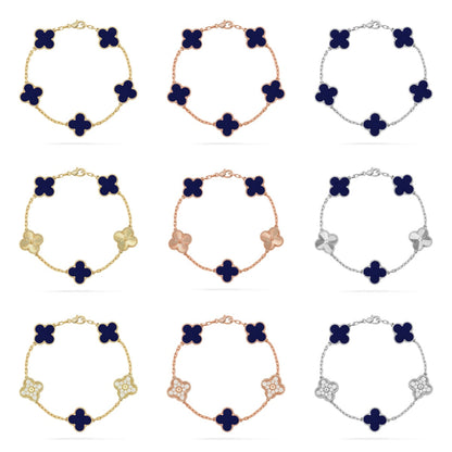 [Super CiCi ]CLOVER 5 MOTIF LAPIS LAZULI BRACELET COLLECTION