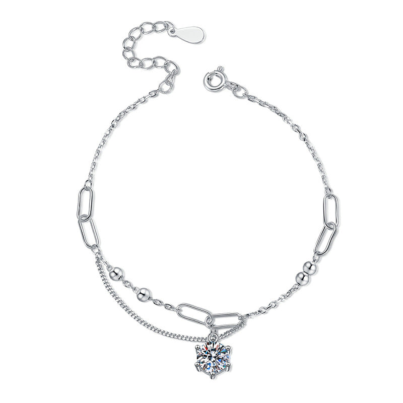 [Super CiCi]CLASSIC SOLITAIRE MOISSANITE BRACELET