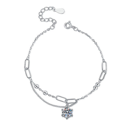 [Super CiCi]CLASSIC SOLITAIRE MOISSANITE BRACELET