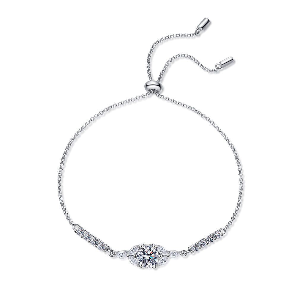 [Super CiCi]BLOOMING STAR-FLOWER MOISSANITE BRACELET