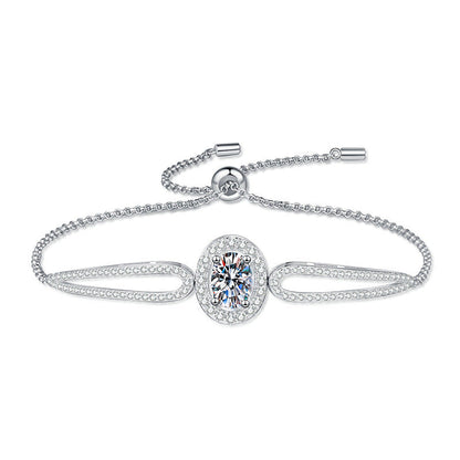 [Super CiCi]"PIGEON'S EGG" TEARDROP MOISSANITE BRACELET