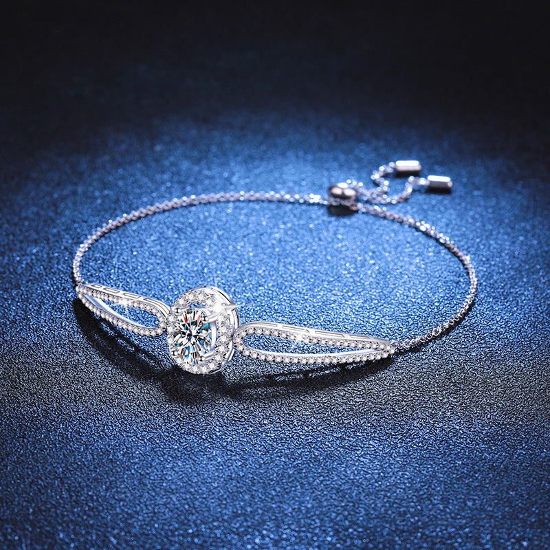 [Super CiCi]"PIGEON'S EGG" TEARDROP MOISSANITE BRACELET