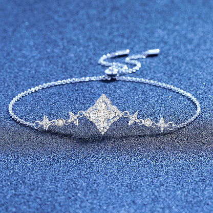 [Super CiCi]MARQUISE-CLOVER MOISSANITE BRACELET